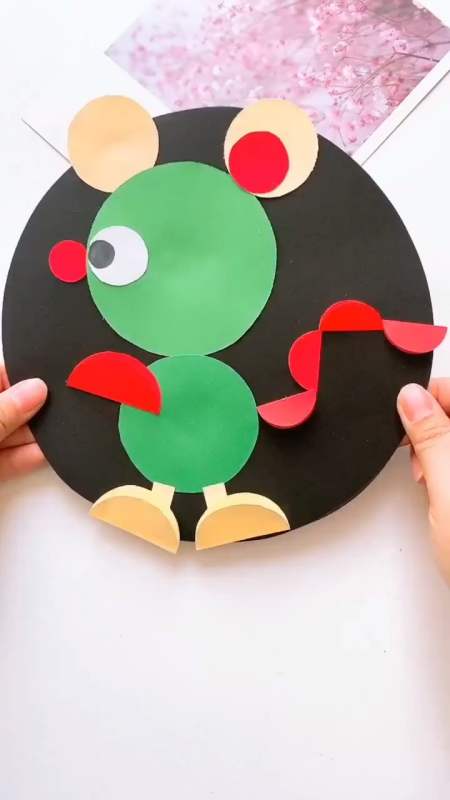 拼贴画小老鼠来了,你是什么生肖的呢#手工#-全民小视频