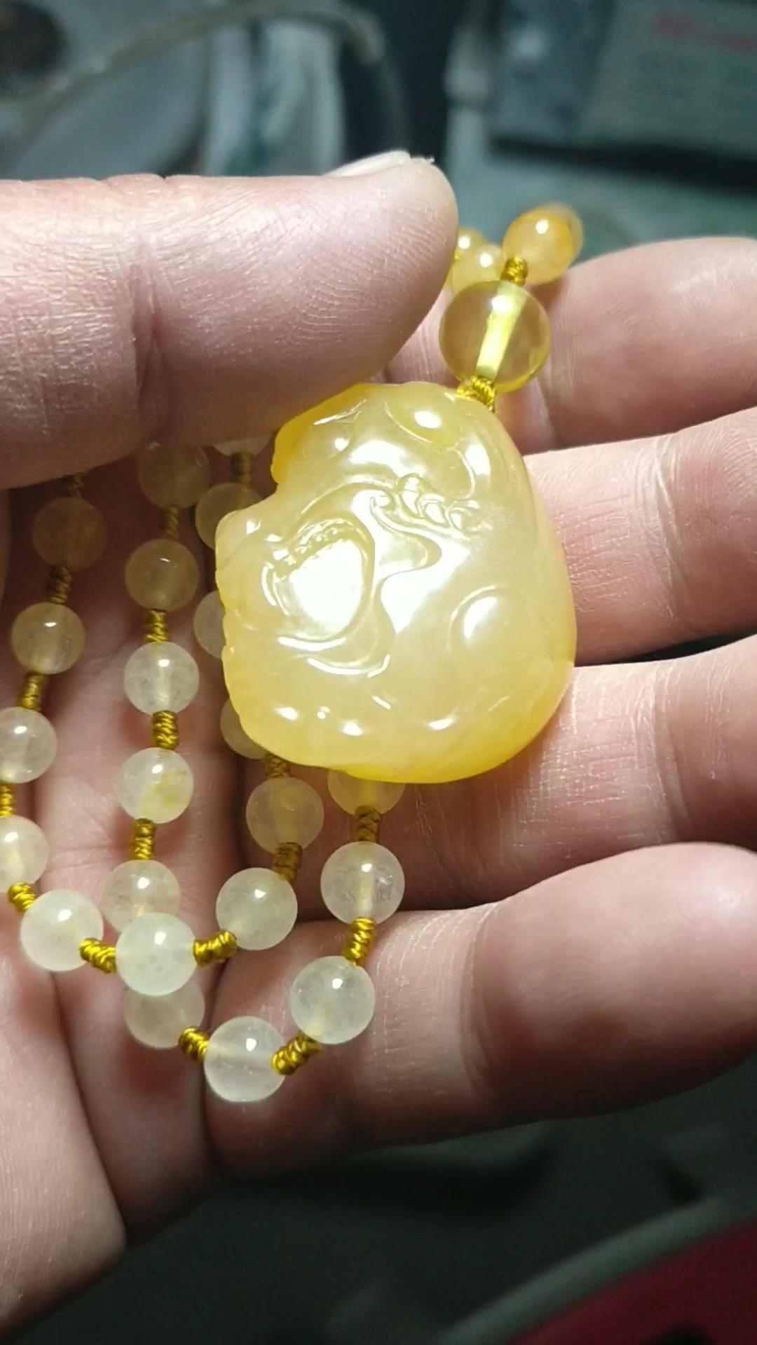 散修作品:金丝玉黄光料貔貅.