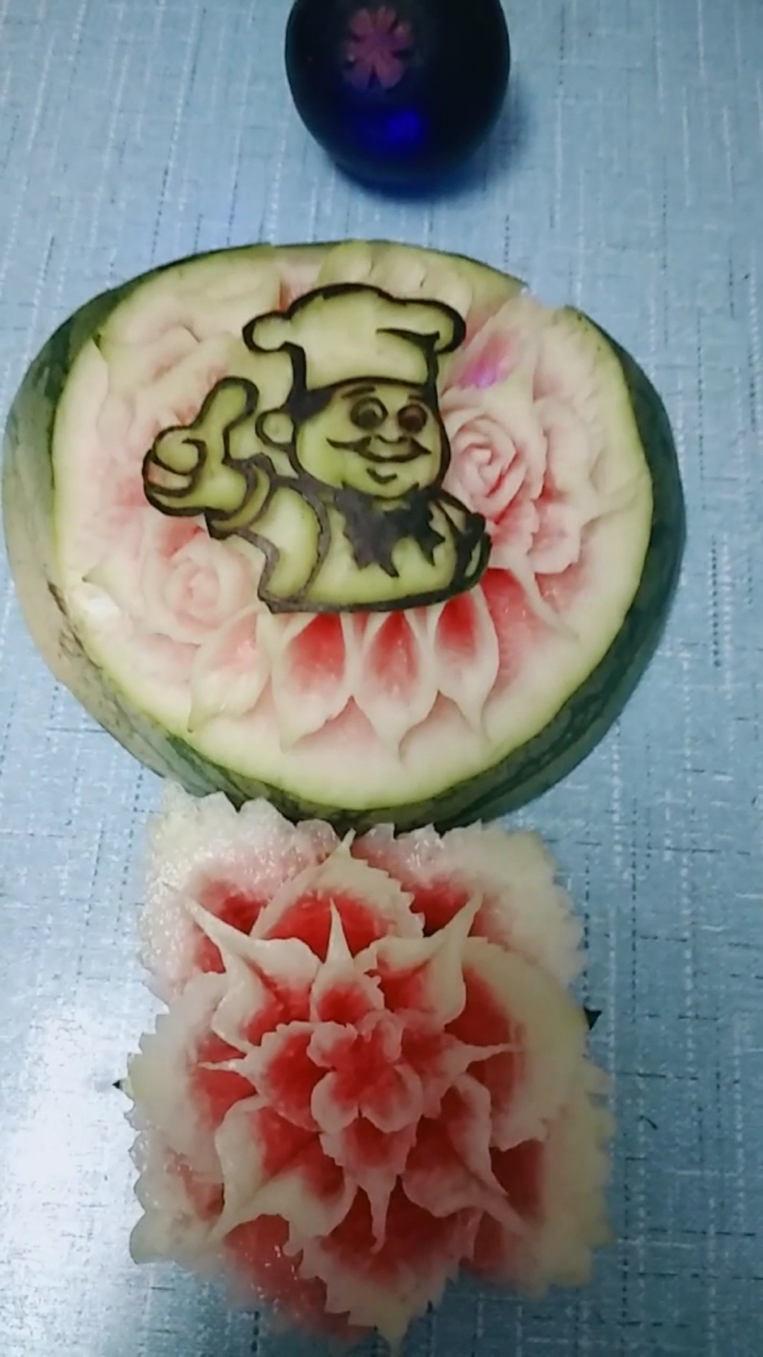 这是高手#切,不一样的西瓜造型