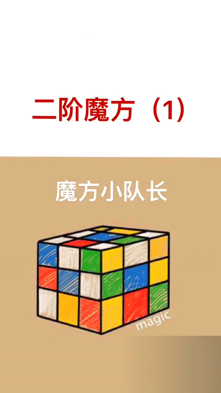 这是高手二阶魔方教程1魔方小队长的魔方小站