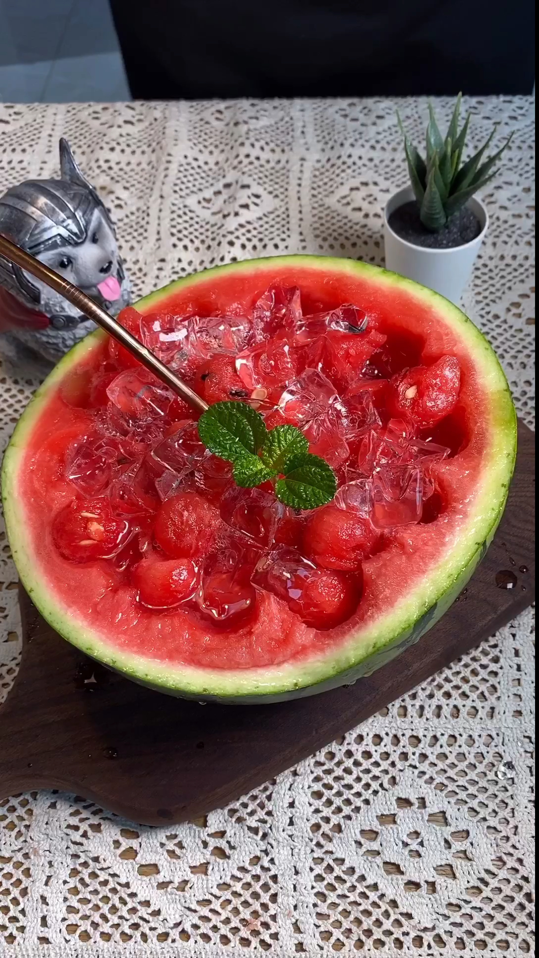 网红饮品#夏天吃西瓜的高逼格吃法!你学废了没有?