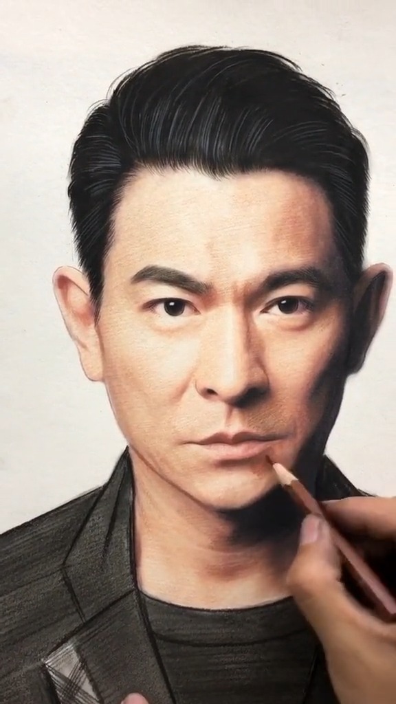 手绘#不老男神刘德华,希望一直帅下去