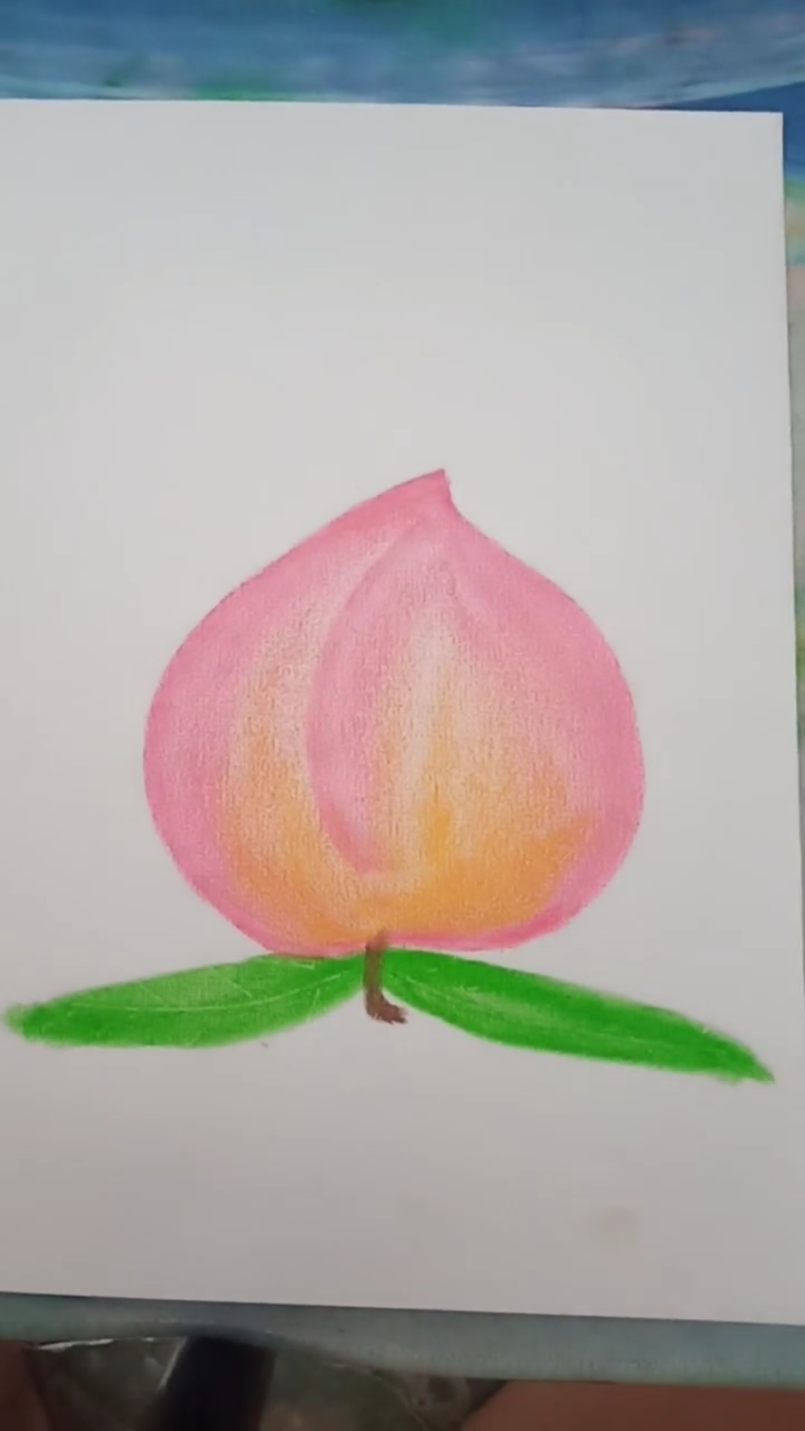 我要上热门##我要上热门#蜡笔画仙桃