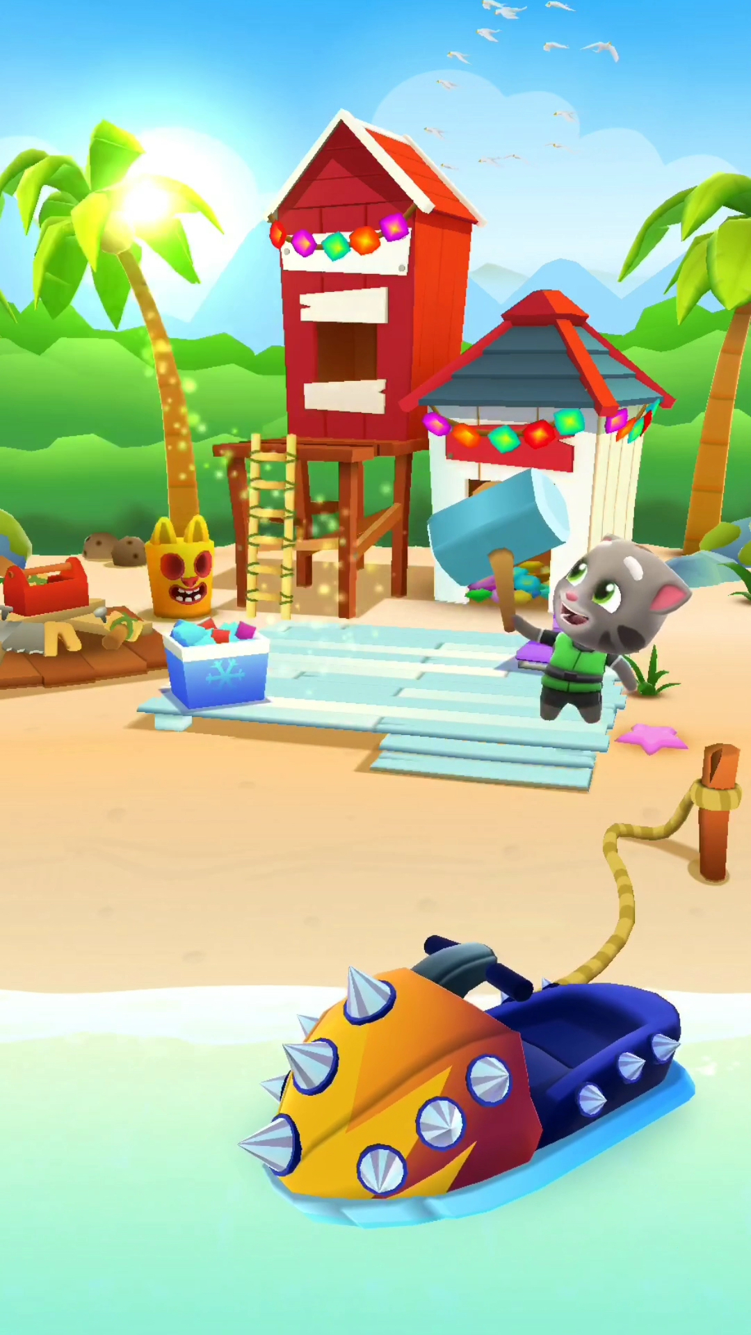 神宠来袭#汤姆猫家盖新房