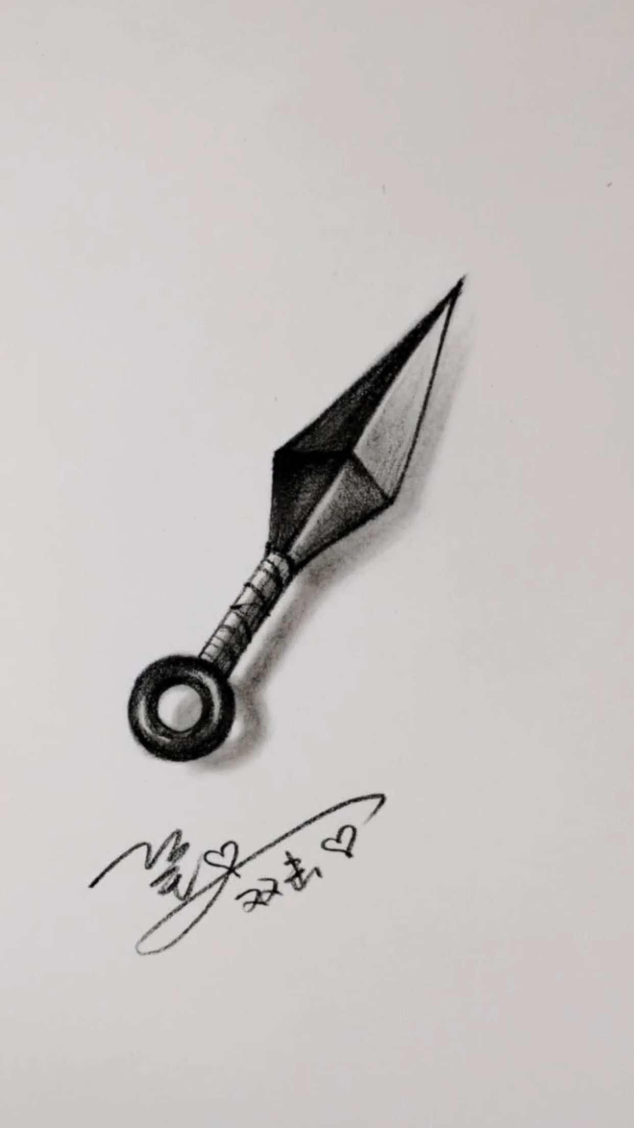 手绘教程#教你画苦无