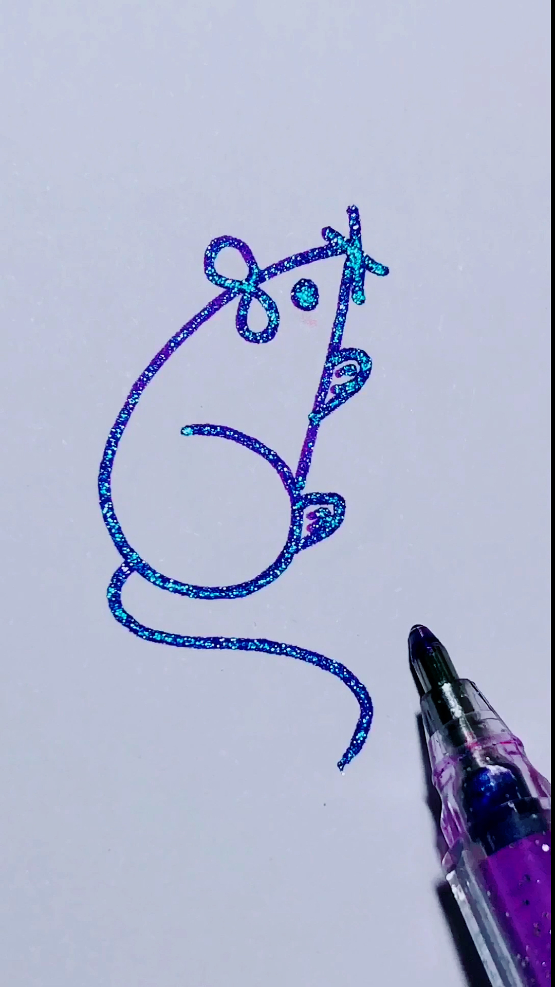 我要上热门#数字画老鼠