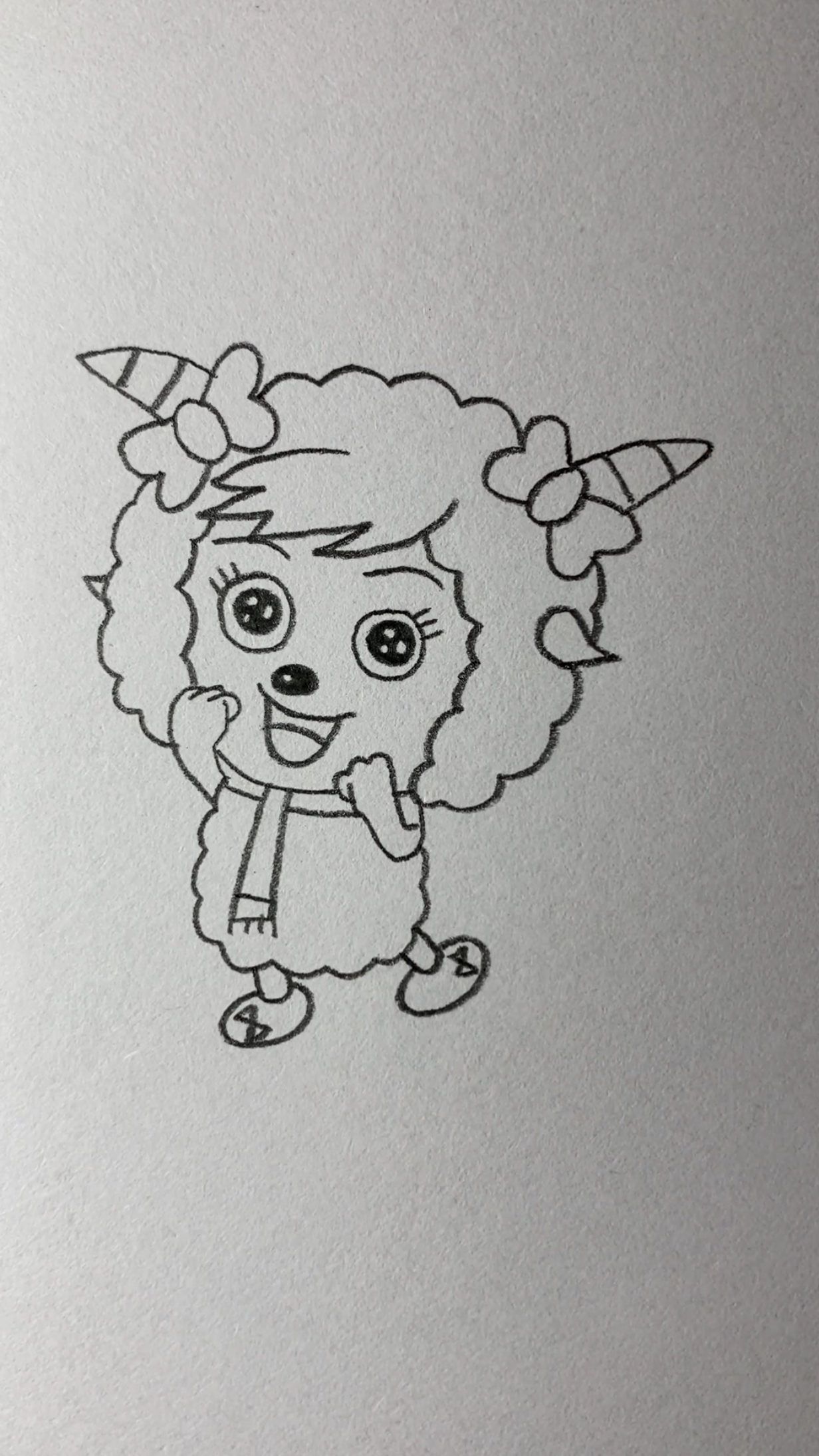 画美丽的美羊羊