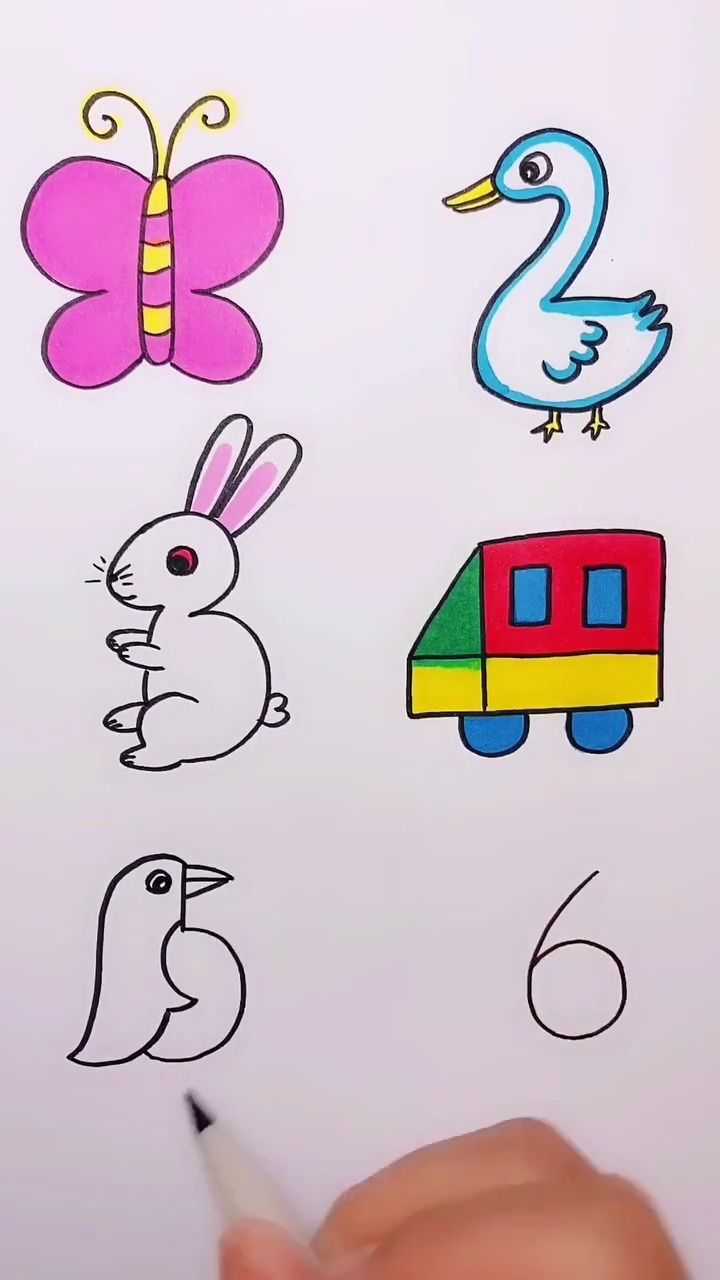 用数字来画小动物,你最喜欢哪一只