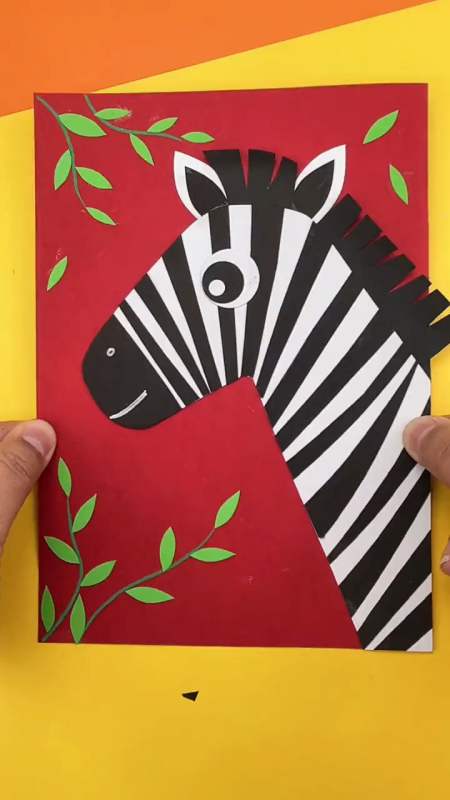 亲子手工 #传统文化季 #幼儿园手工#斑马#幼儿 #幼师