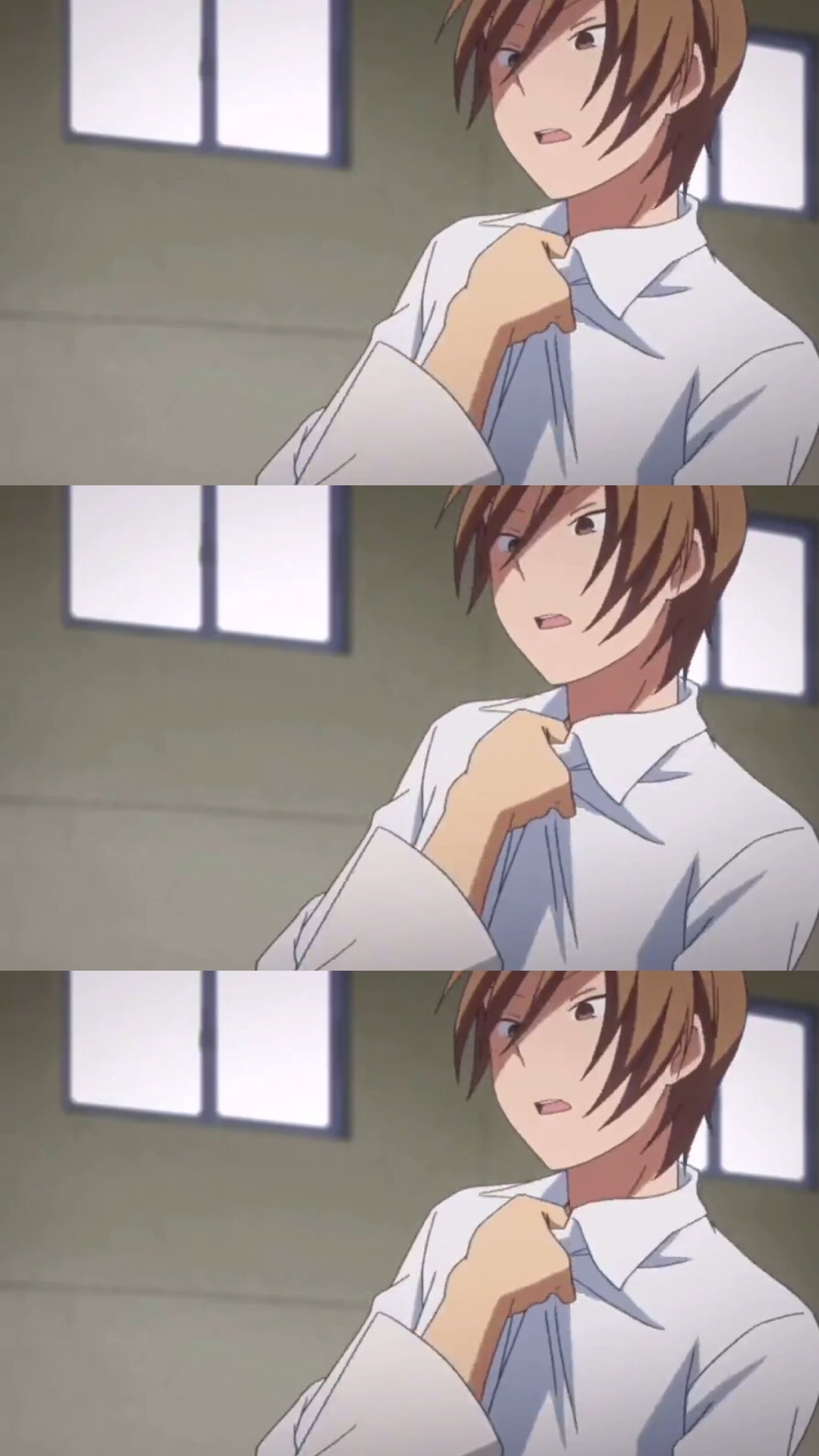 动漫#这个抓领子触发肌肉记忆了