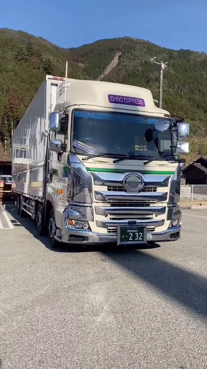 实拍日本工厂的物流大卡车实在太干净了