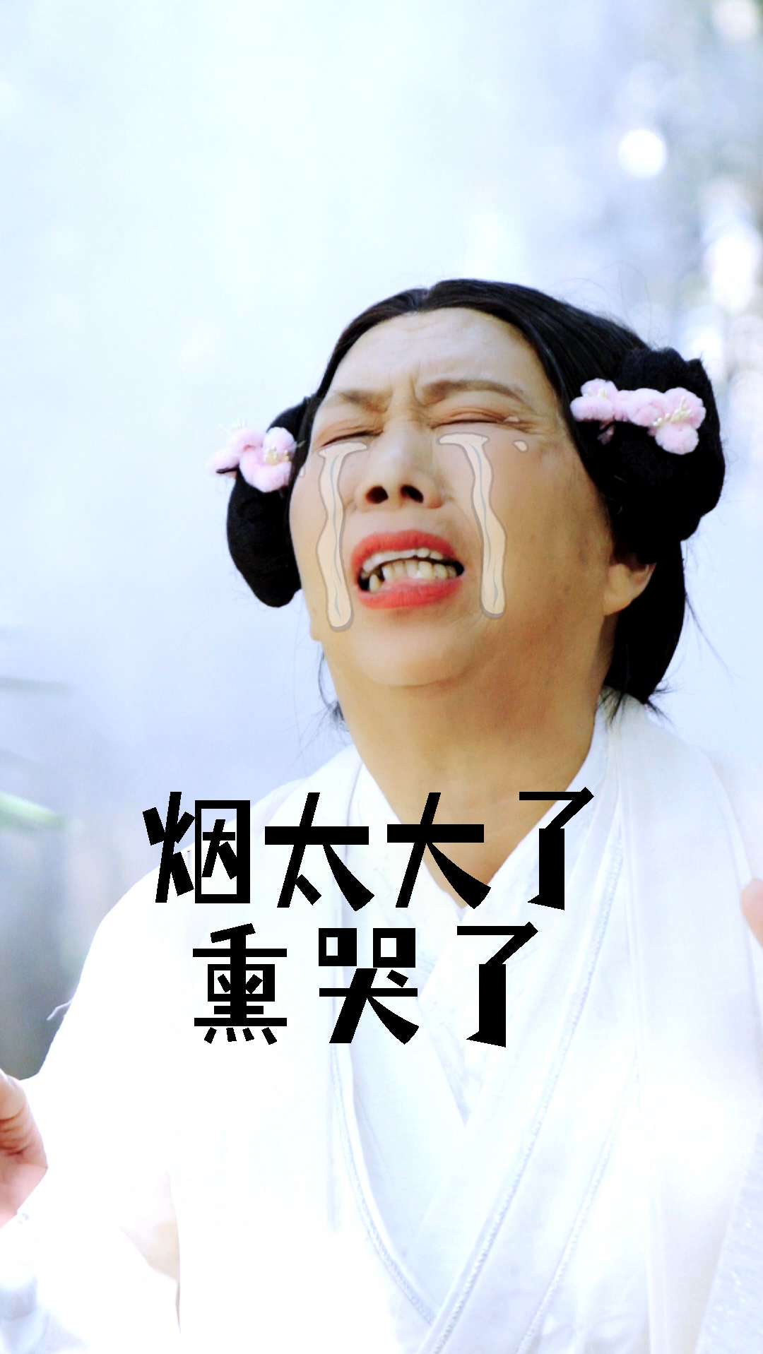 搞笑段子剧#倾国倾城的美女会怕烟呛着,导演组道具不会是熏厕所的吧.