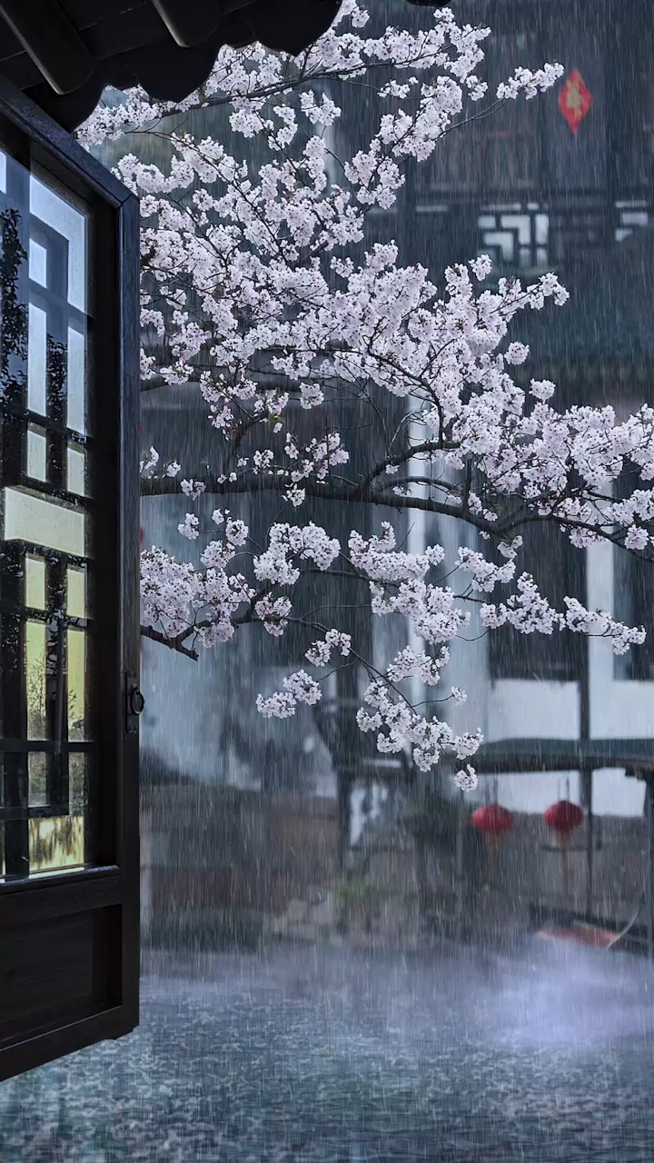 一树花雨落成溪
