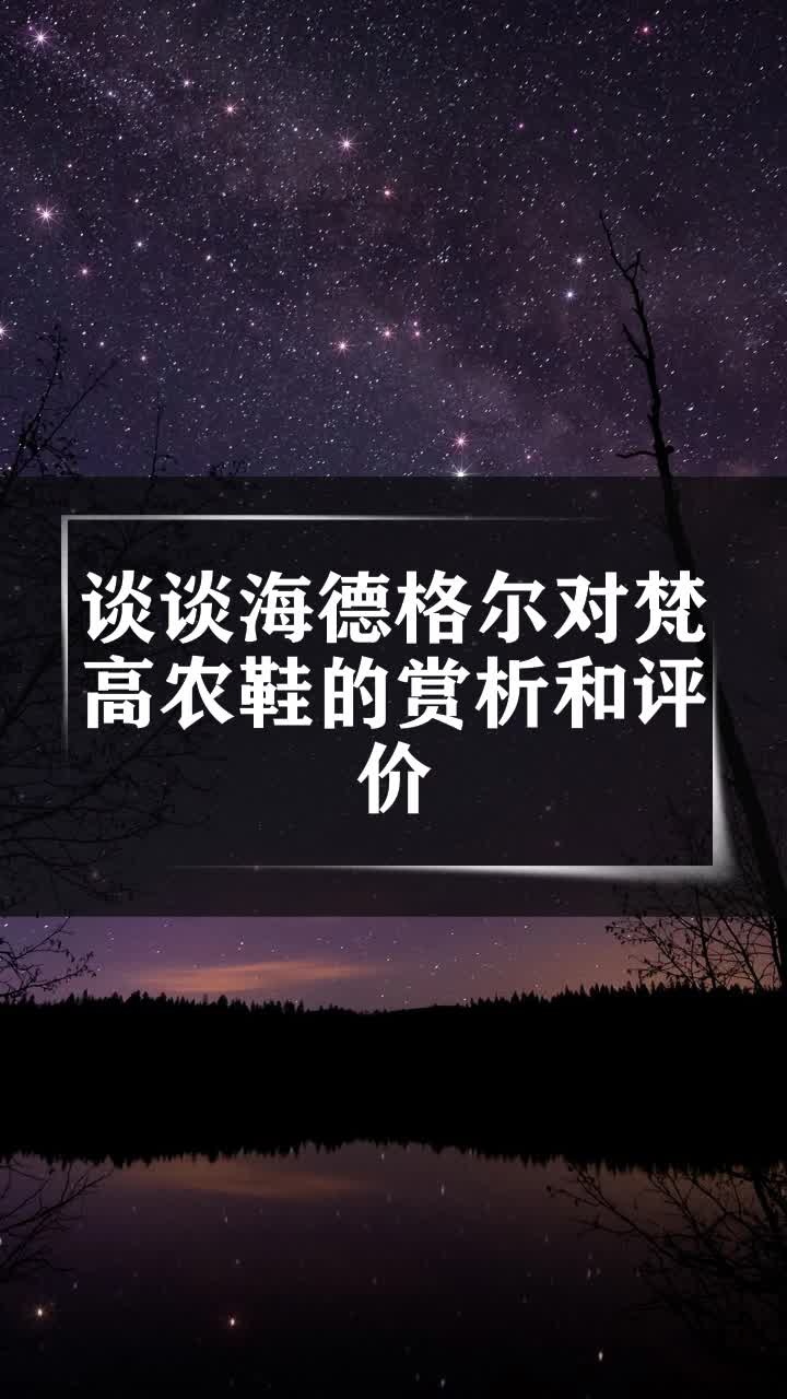谈谈海德格尔对梵高农鞋的赏析和评价