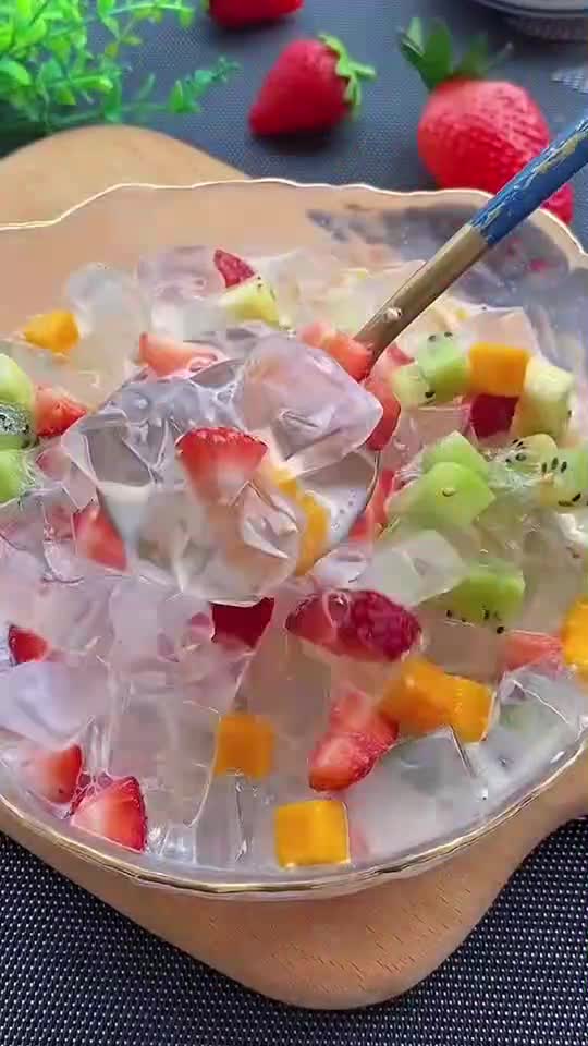 水果凉粉果冻,清凉又可口