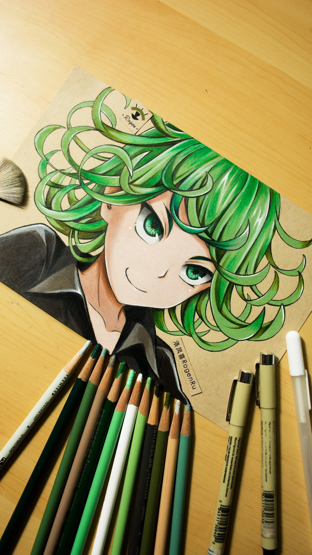 一拳超人166a手绘完成一拳超人里飒飒的小龙卷