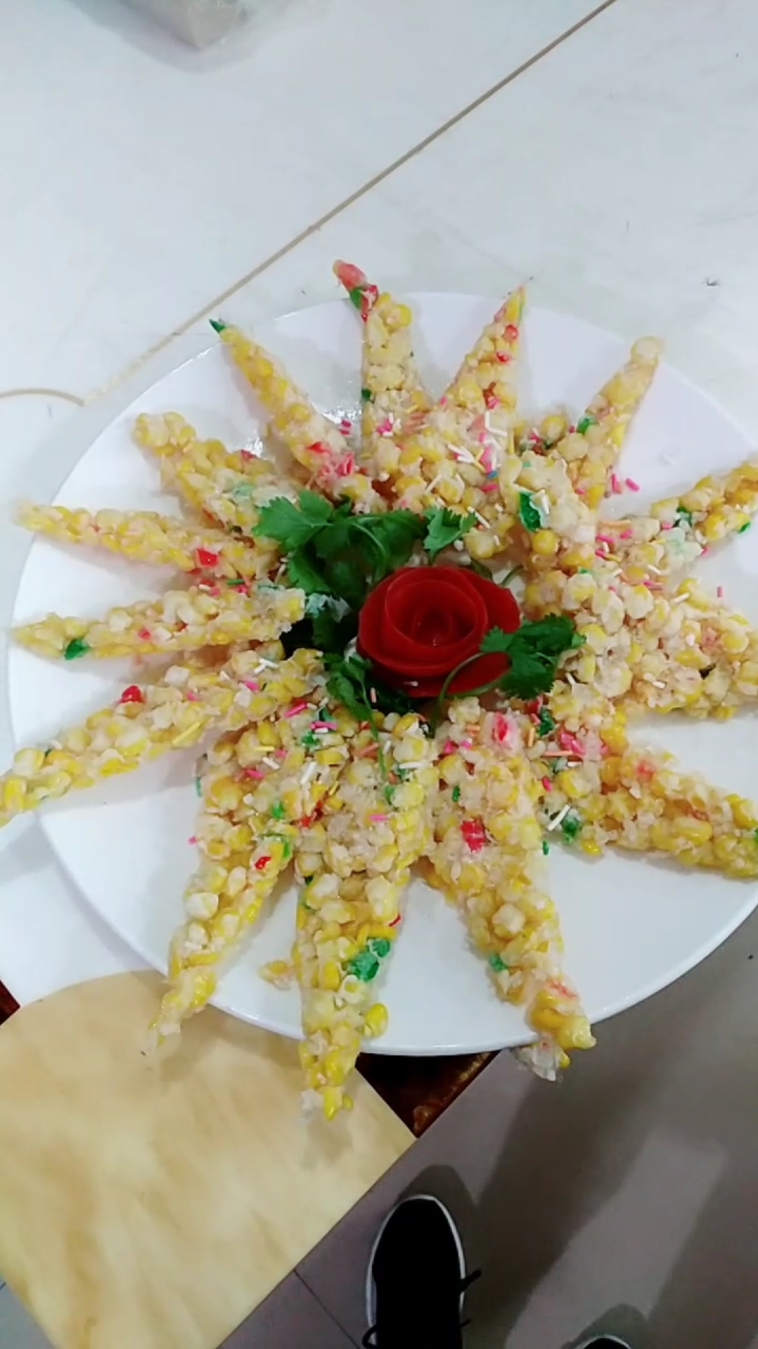 香煎玉米烙小孩子的最爱