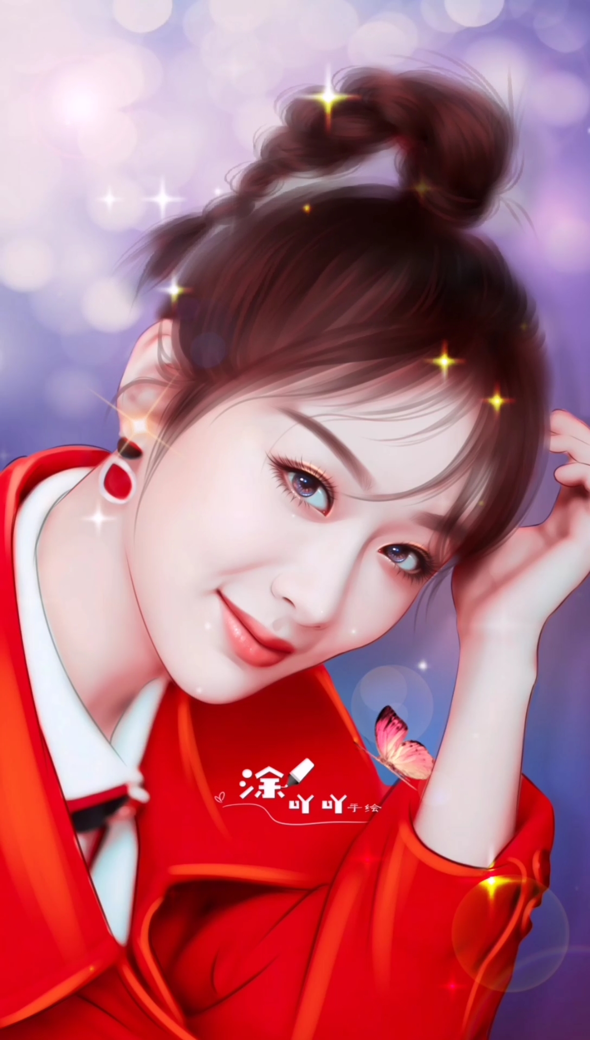 杨紫#照片转手绘手绘头像