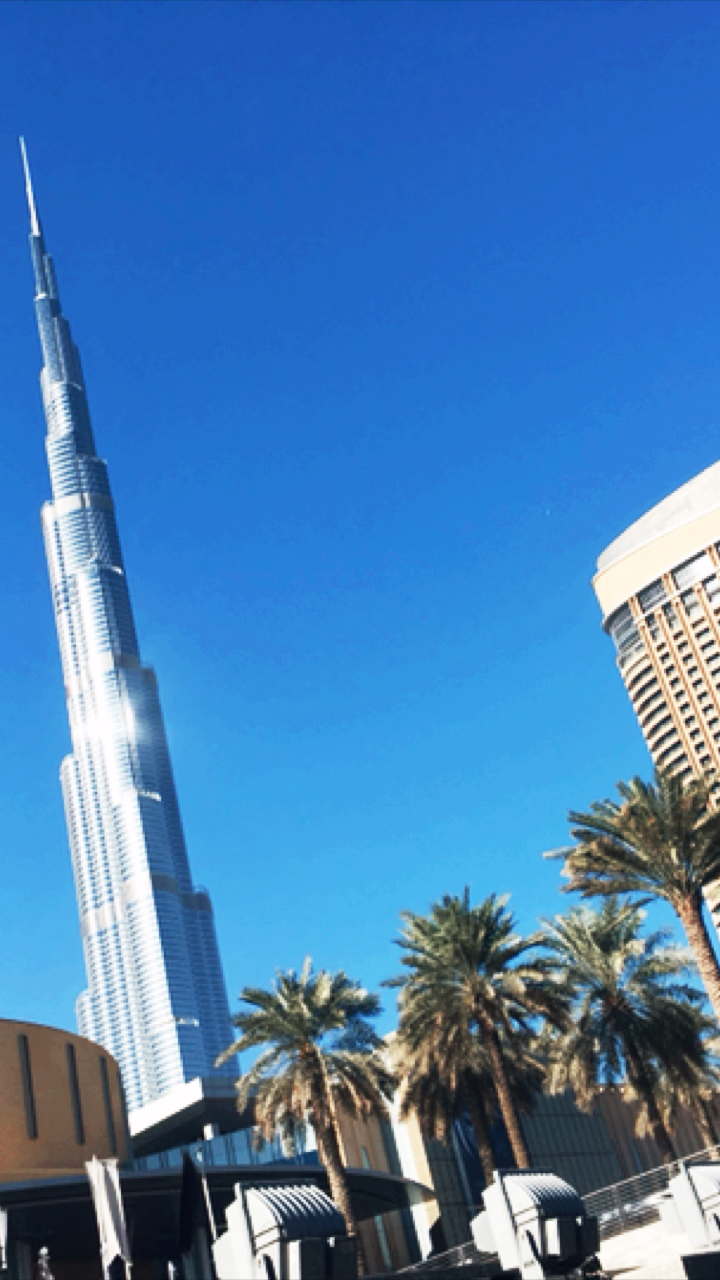 迪拜哈利法塔鸟瞰