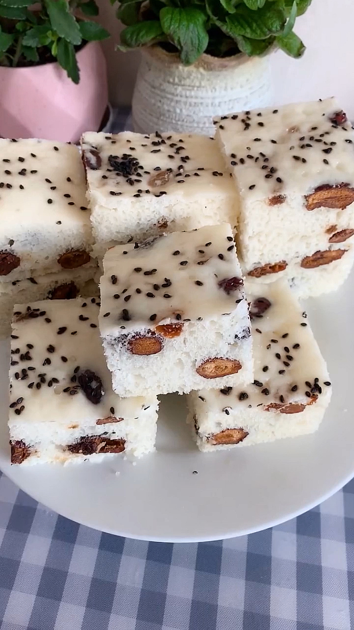 自制美食#快来跟我学大米发糕,一看就会