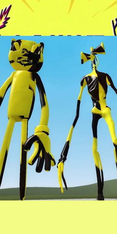 我要上热门#gmod百变警笛头vs黄金卡通猫,来点不一样的玩法!