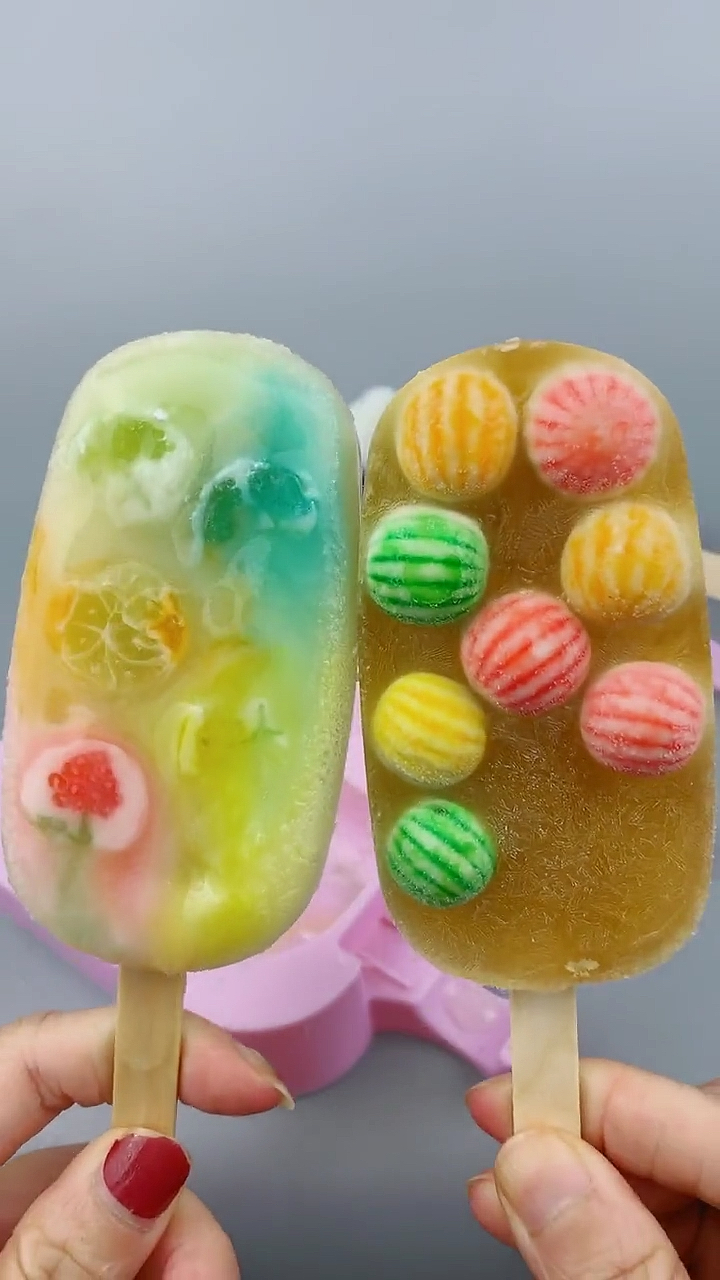 网红冰棍#童年回忆脱模成功啦