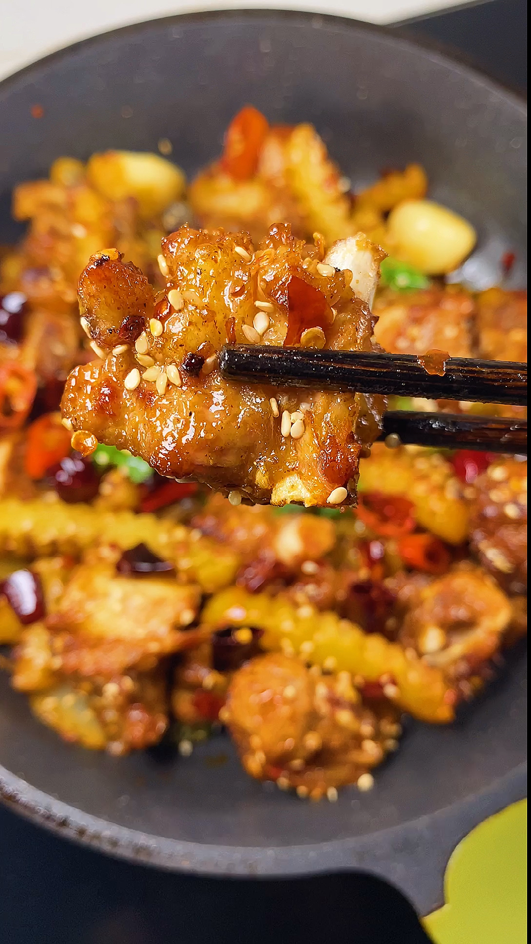 美食#干锅排骨这样做,外焦里嫩,简单又好吃