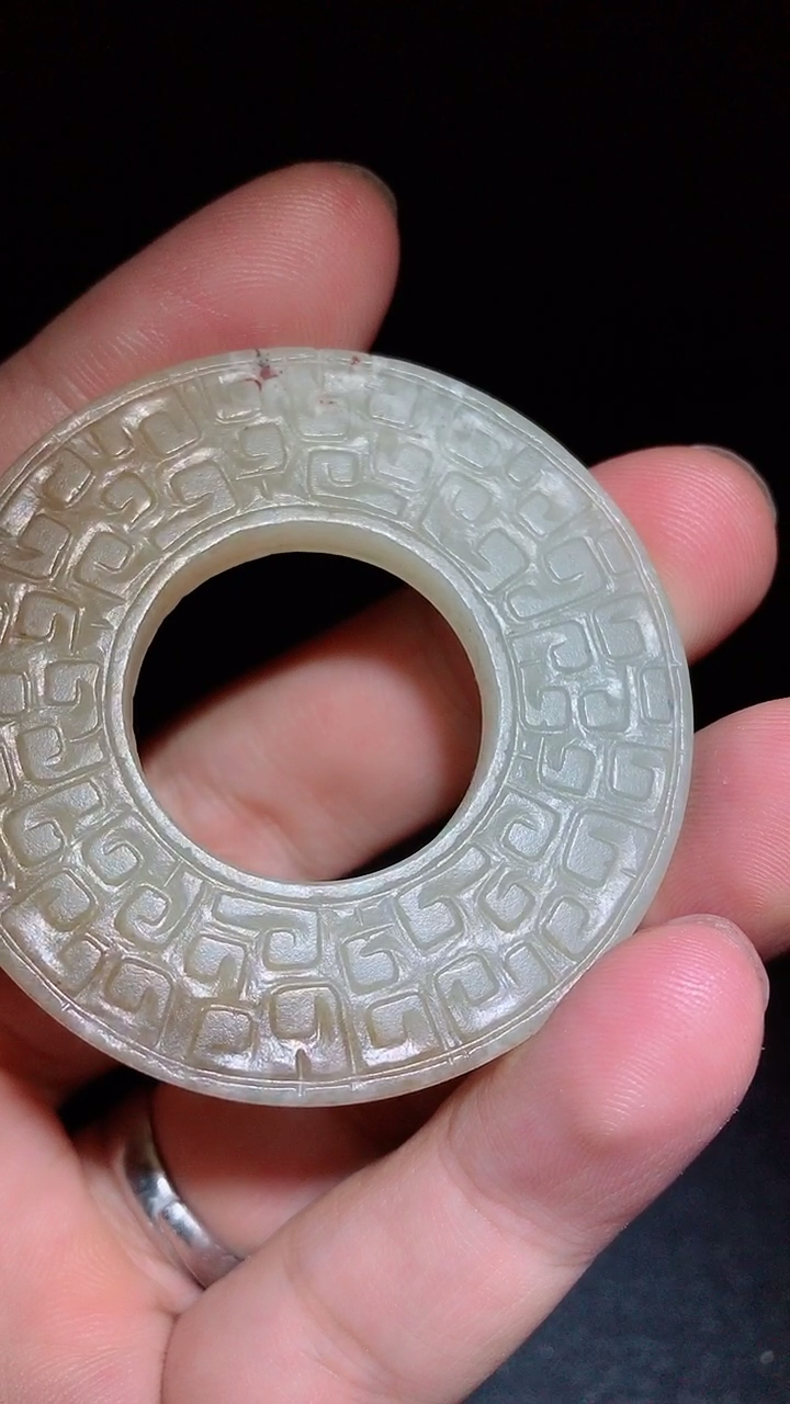 高古玉#高古和田玉云纹玉璧
