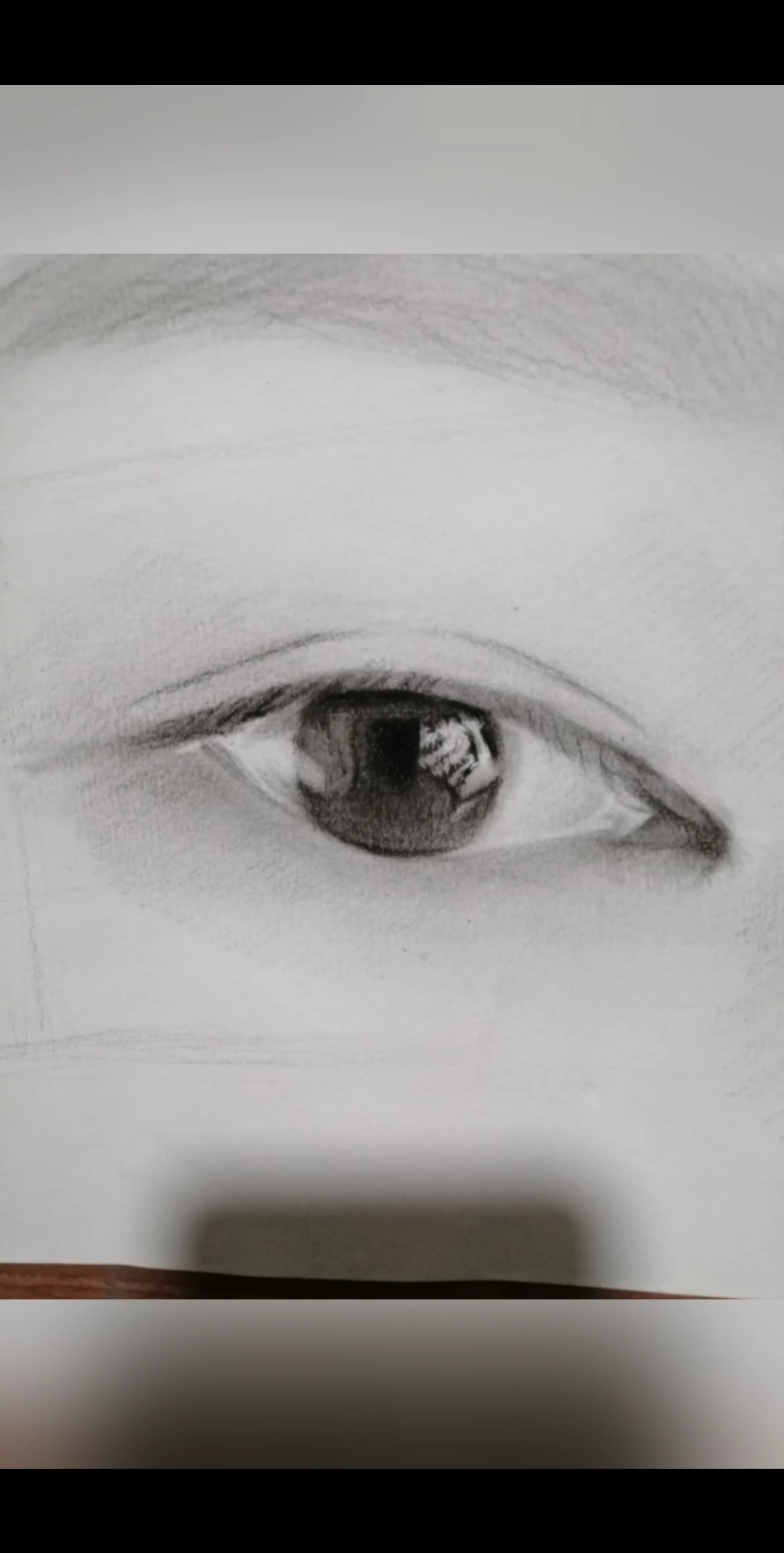 素描#素描炭笔画眼睛