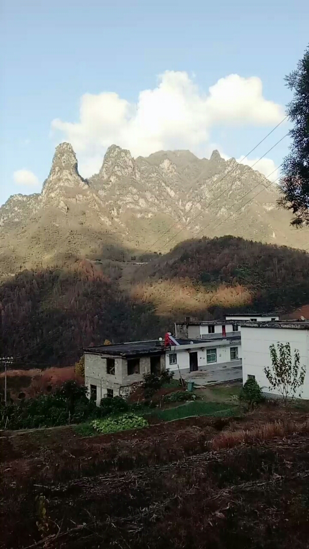 笔直的山峰