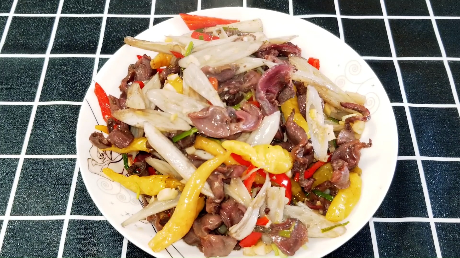 美食#家乡特色时令菜,藕带炒鸡胗,清脆可口,酸辣开胃