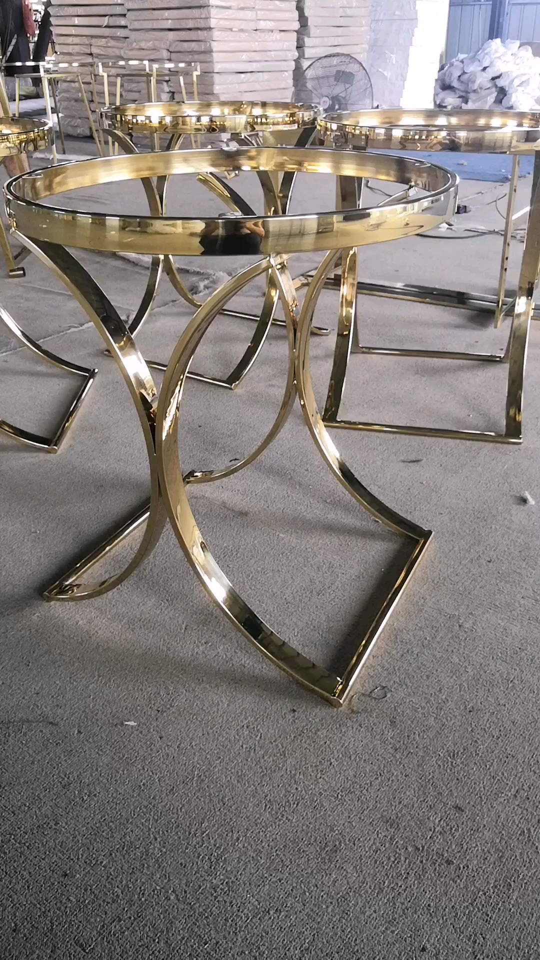 清唱一首歌#不锈钢镜面亮光钛金工艺装饰艺术家具茶几架