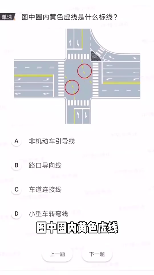 图中黄色虚线是什么标线?