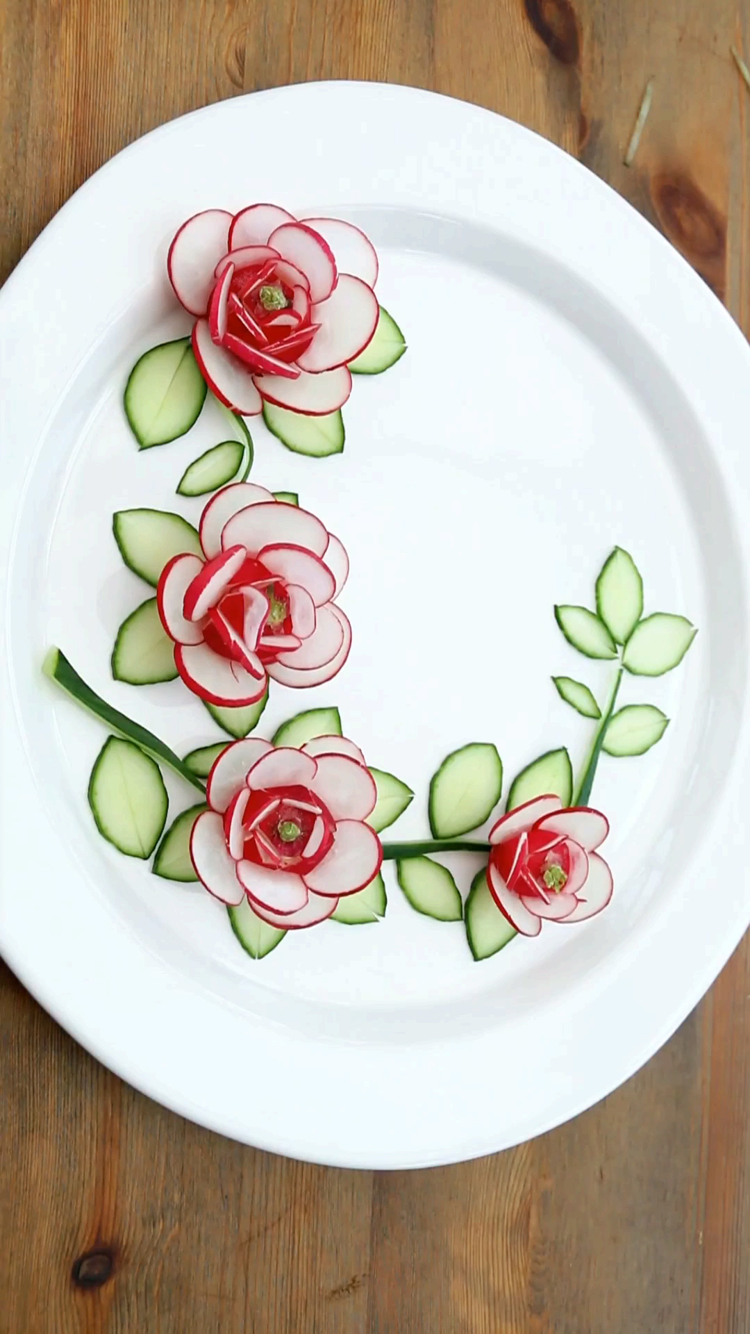 蔬菜水果#梅花盘式制作