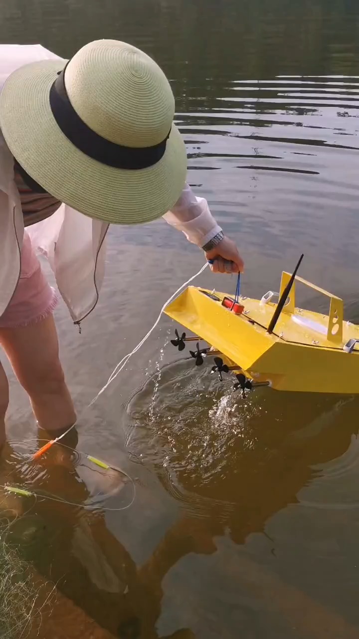 拖网船四马达超大动力全静音不锈钢拉网船