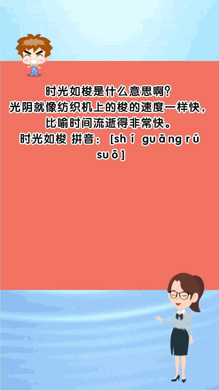 时光如梭是什么意思啊?