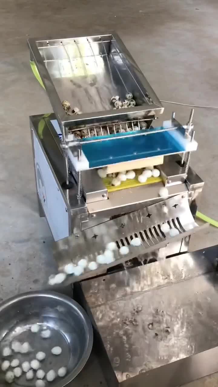 自动鹌鹑蛋,鸡蛋,鸭蛋去壳机,一台机器可以顶二十个人工,小机器大用出