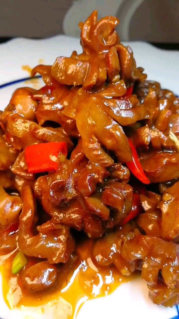 最潮劳动者#教你做红烧鸡胗