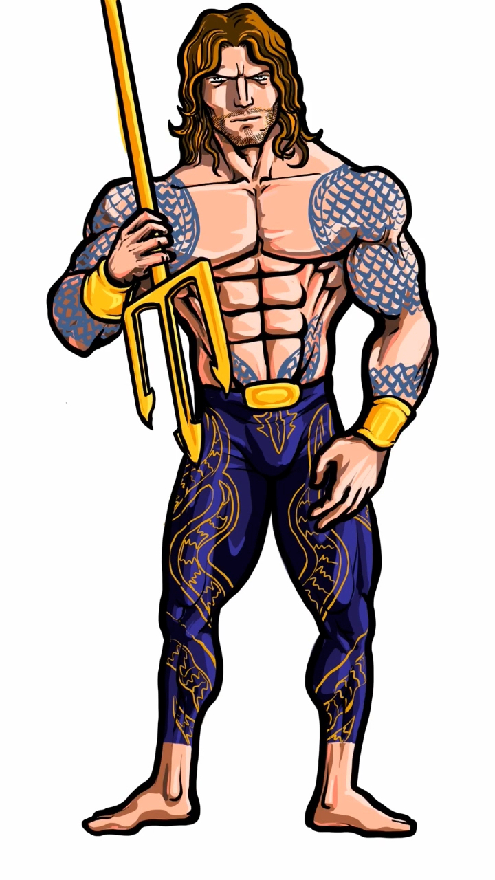 应网友要求用伟字画的海王,您贵姓或者名?