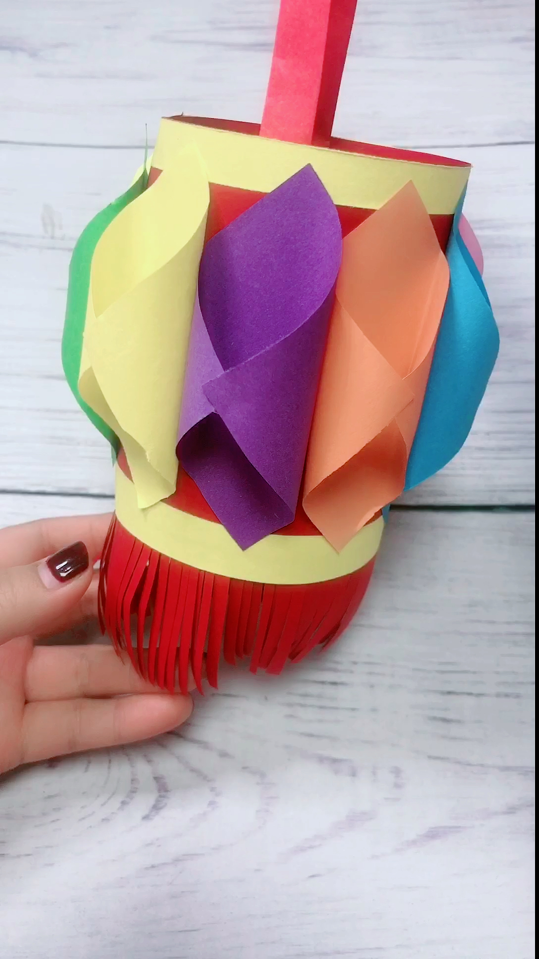 创意手工diy#七彩小灯笼