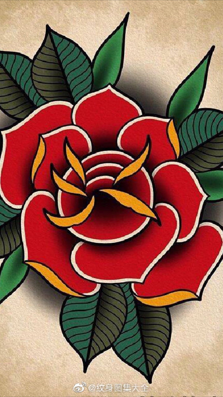 好物推荐#new school玫瑰手稿#纹身##杭州大唐纹身