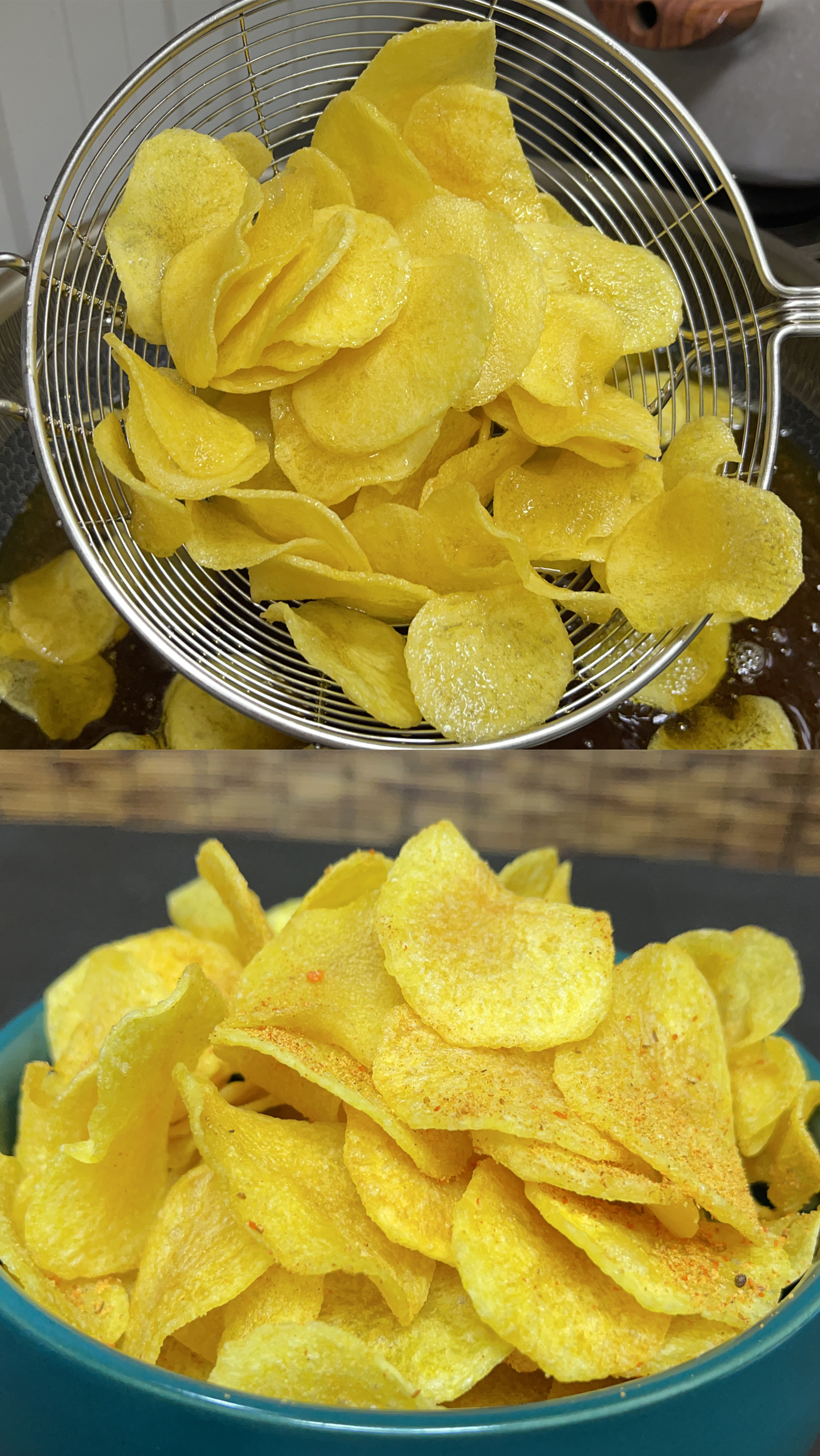 薯片#小吃店老板娘教你在家炸薯片,干香酥脆放心吃,轻松实现薯片自由