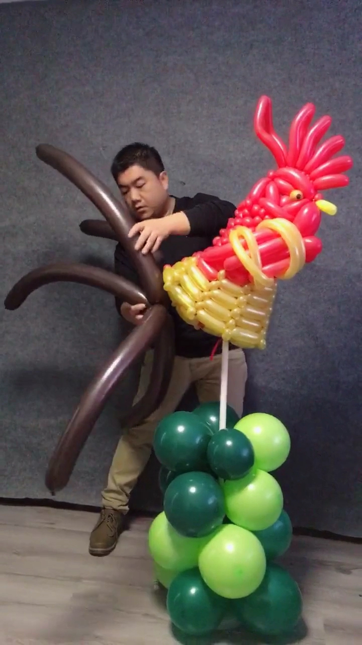 大公鸡气球,制作完成,有喜欢的没