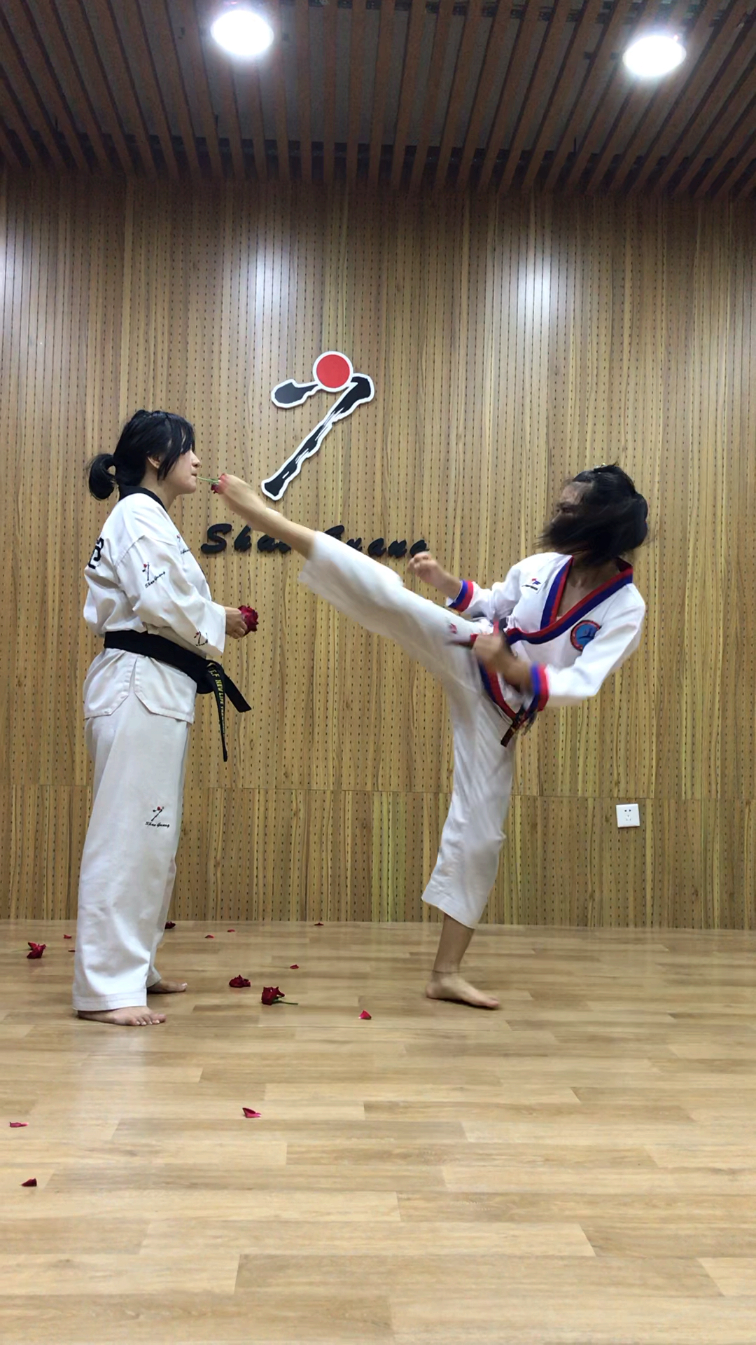 #少广跆拳道#漂亮回旋踢