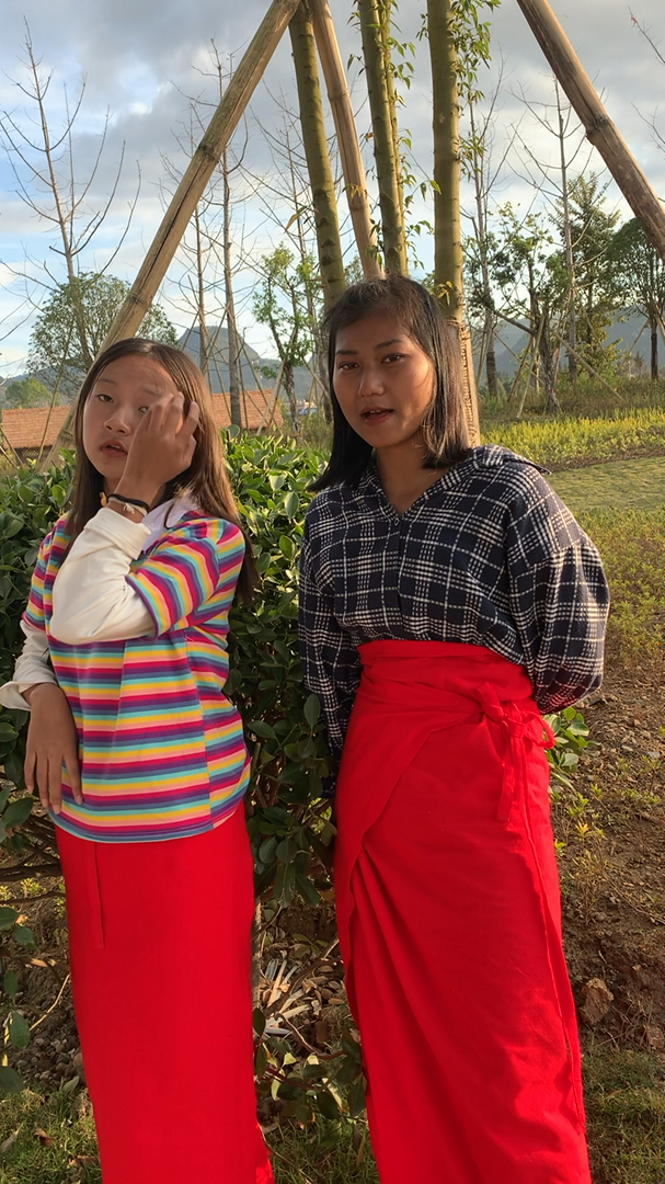 我是缅甸女孩,这是我一个中缅的妹妹