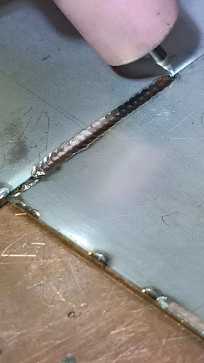 探店美食#冷焊机焊接不锈钢拼接焊