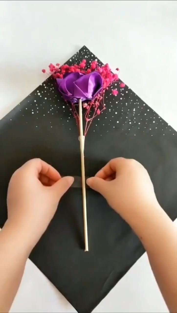 一枝花简单包装步骤