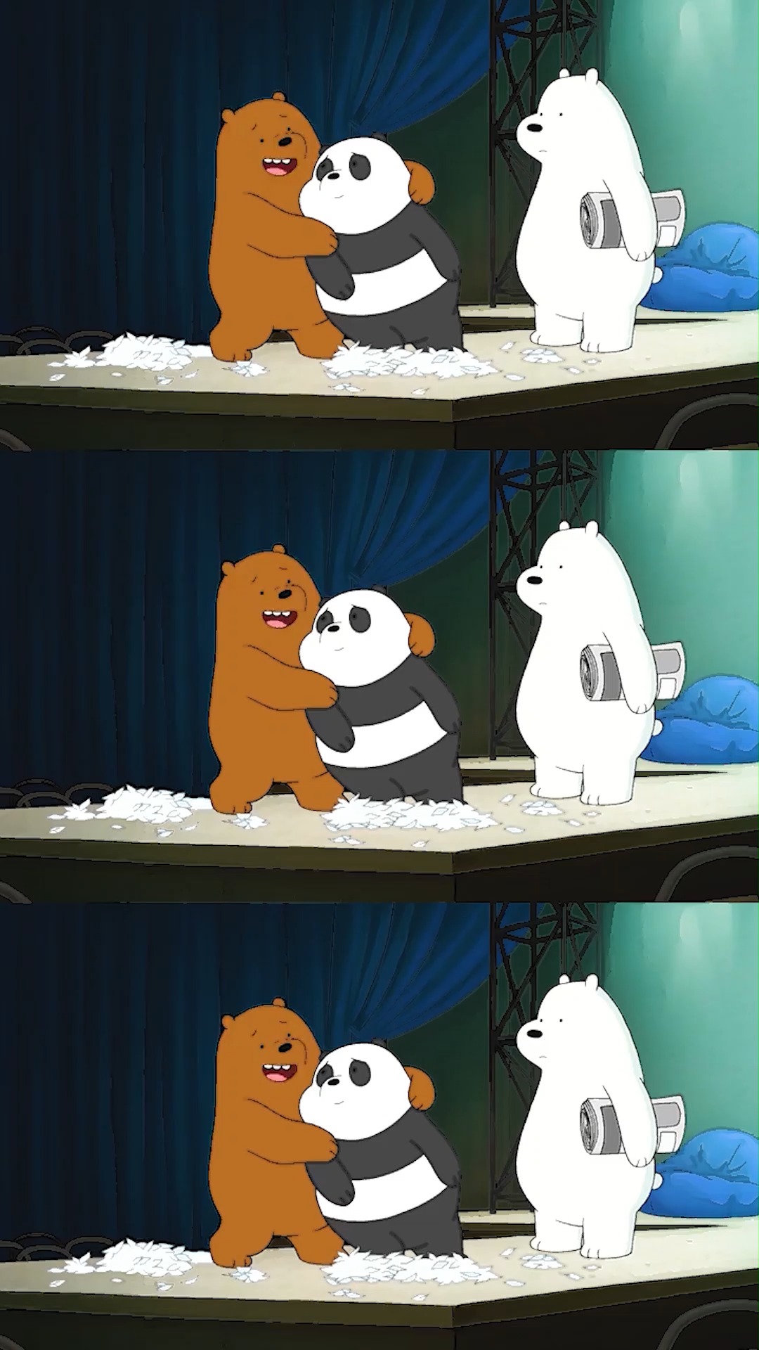 白熊表情包大赛,太好玩了 #咱们裸熊 #搞笑动漫 #高清动画