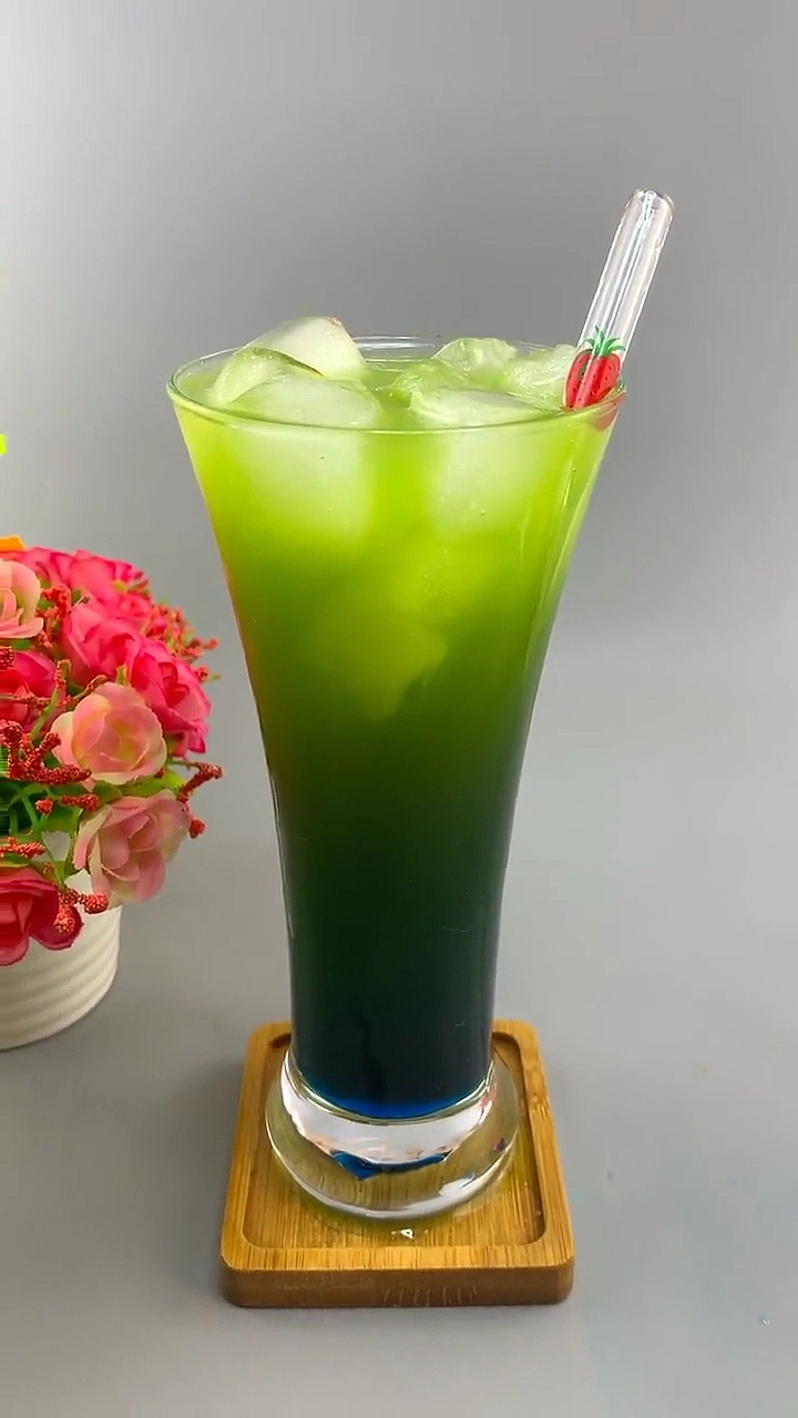 #网红饮品#网红饮品打卡青苹果之恋