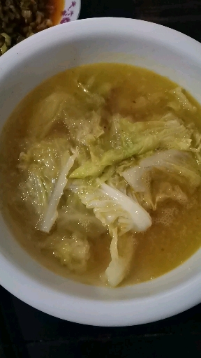 宅家美食pk赛#爸做的莲花白汤